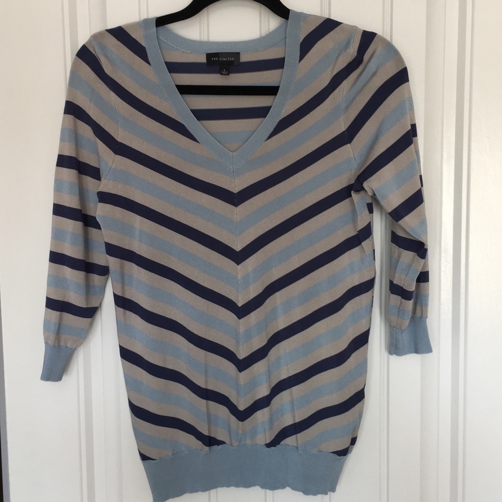 The Limited Chevron Print Knit Top
